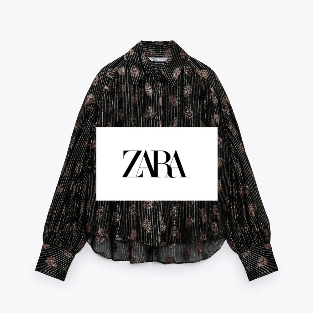 Elegant Black and Gold Women's Top - Picture 2 of 3